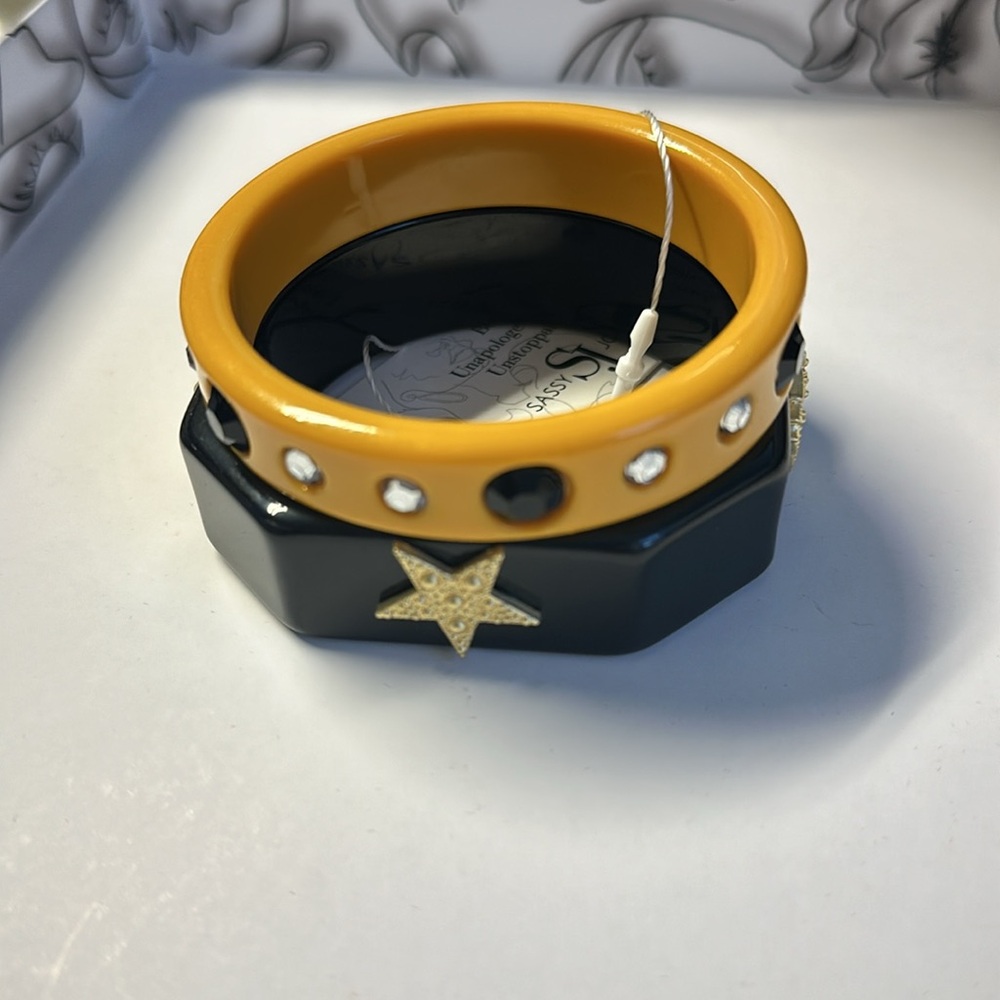 Sassy Jones Fairydust Bangle Stack( Black Unicorn)